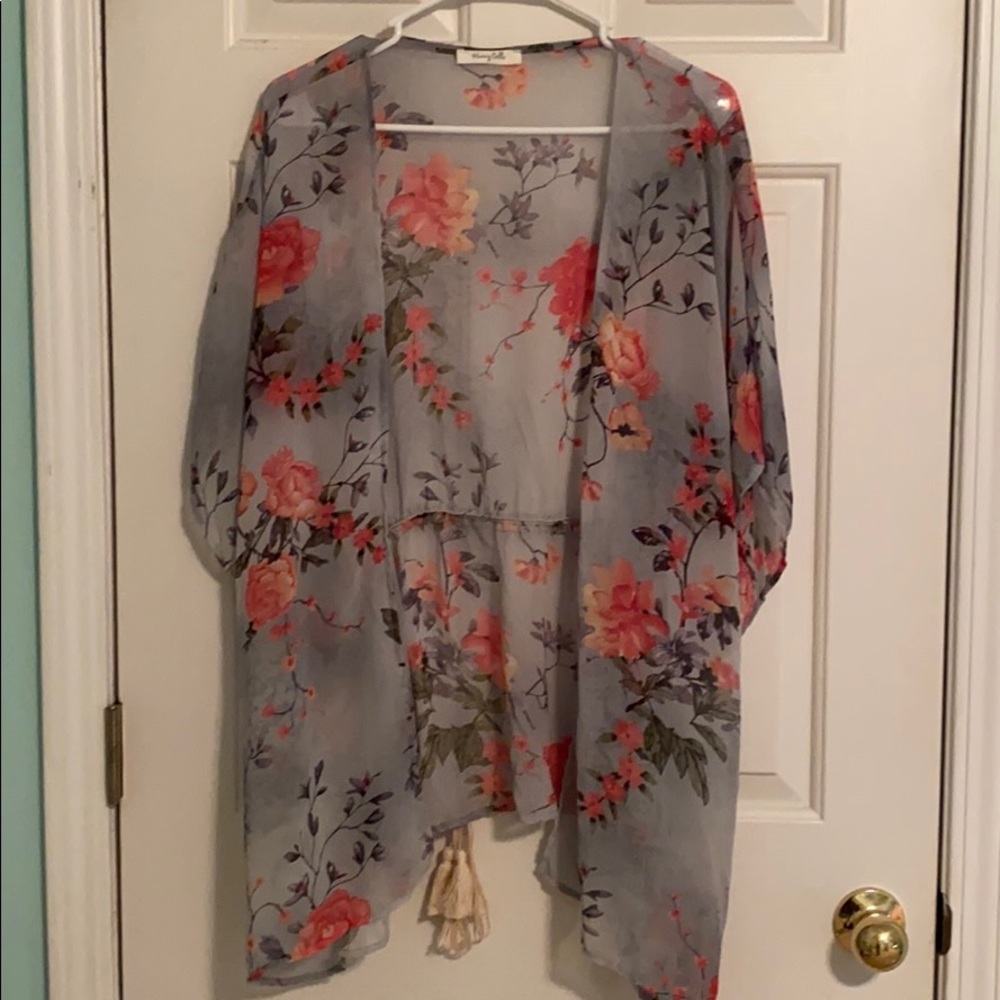Pink Floral Kimono